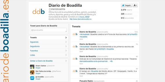 Siga toda la información de Boadilla a través de las redes sociales