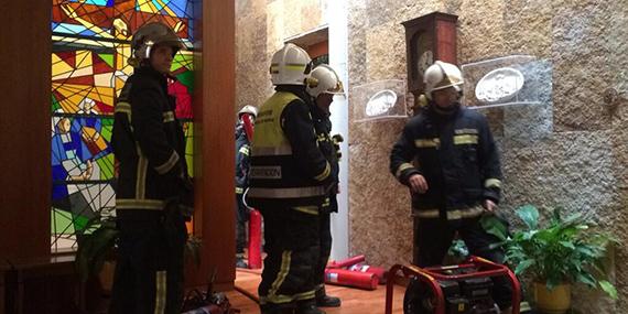 Incendio en la Sacristía de la Iglesia del Santo Cristo