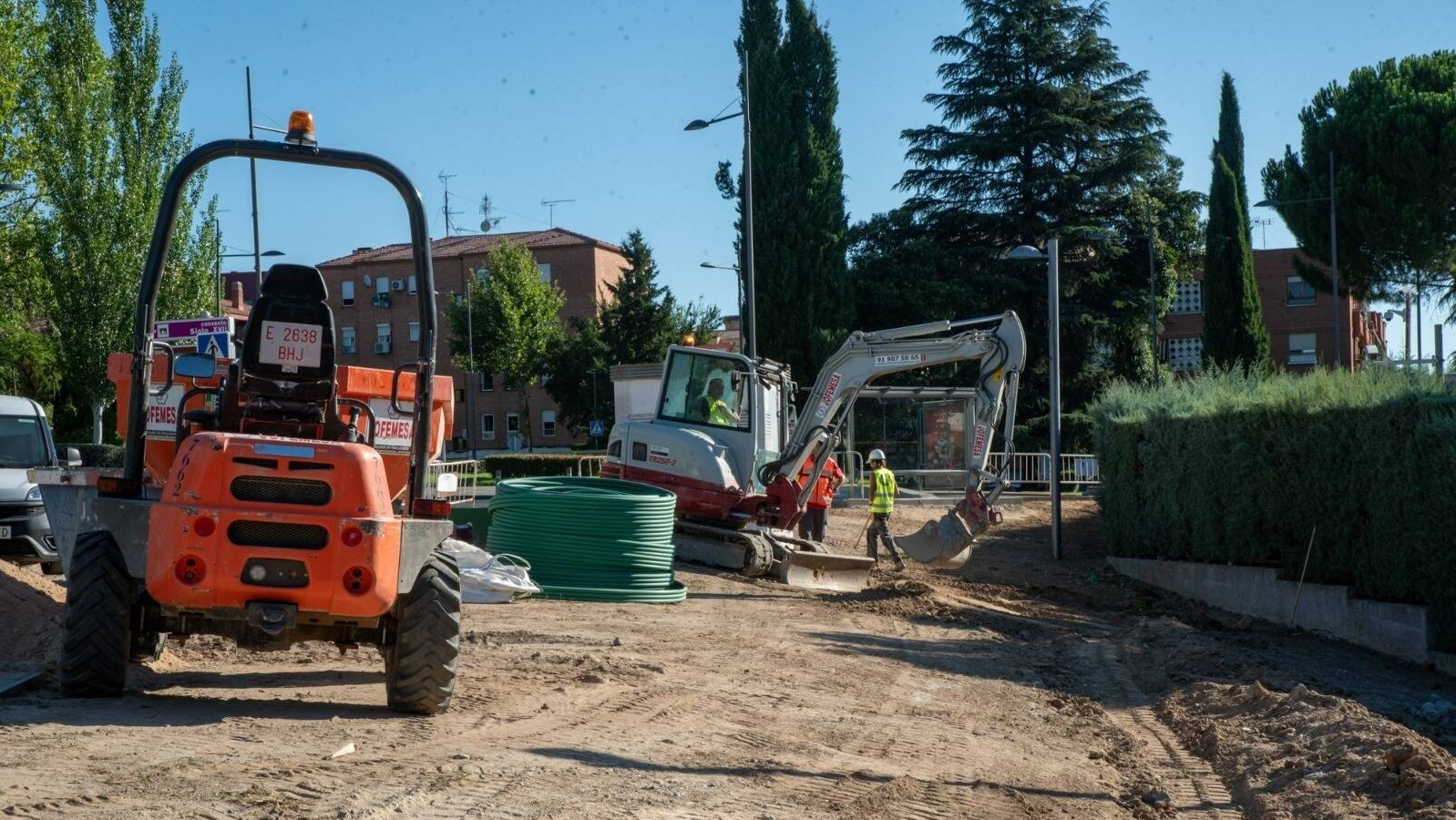 Boadilla trabaja en la construcción de un centro de transformación en el Recinto Ferial