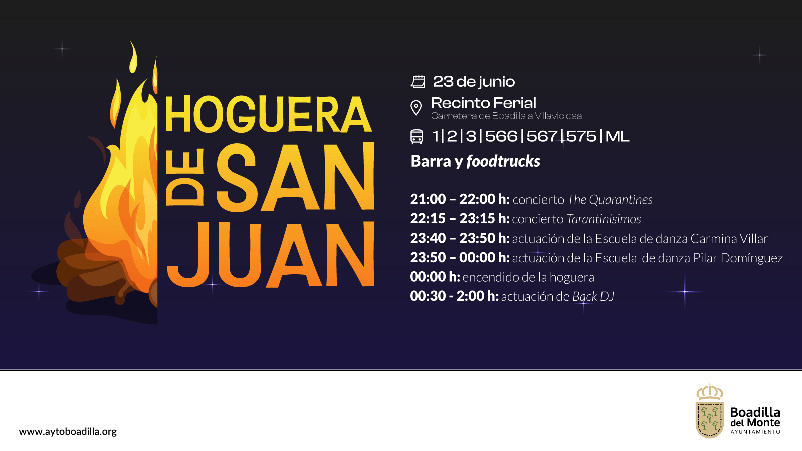 Boadilla encenderá la tradicional hoguera de San Juan