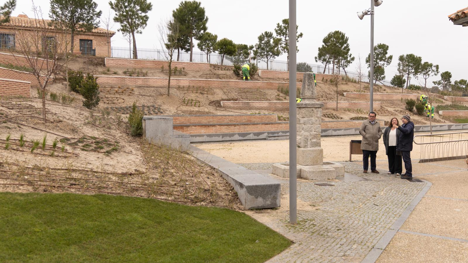 Finaliza el ajardinamiento del talud ubicado junto al Aula Medioambiental