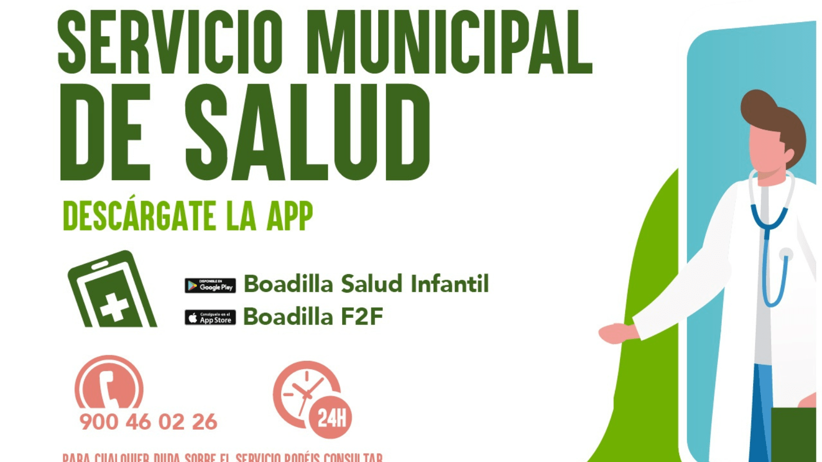 El Ayuntamiento de Boadilla del Monte impulsa el alta en el servicio municipal de salud infantil