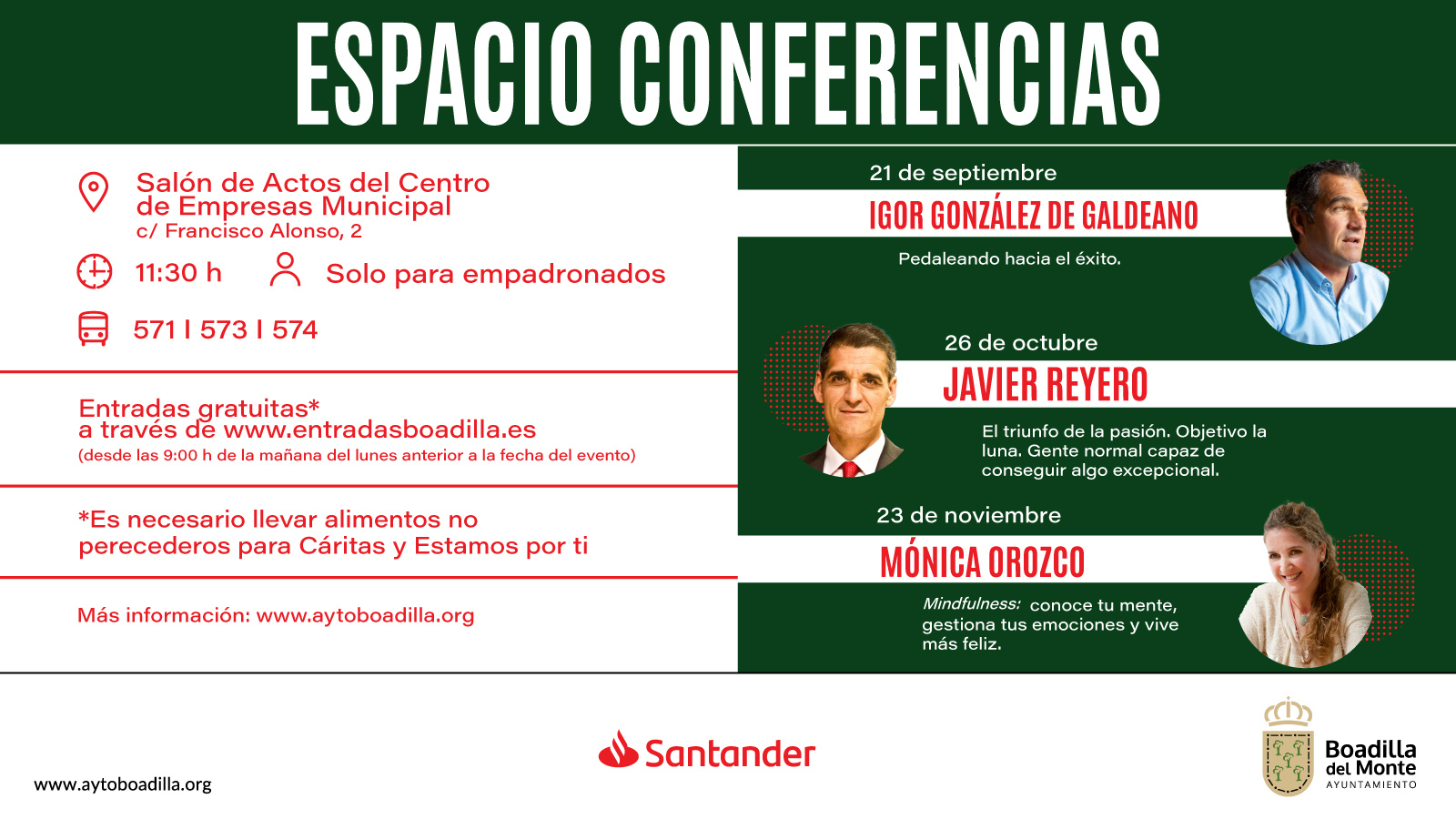 Boadilla organiza un ciclo de conferencias sobre el éxito y la gestión emocional