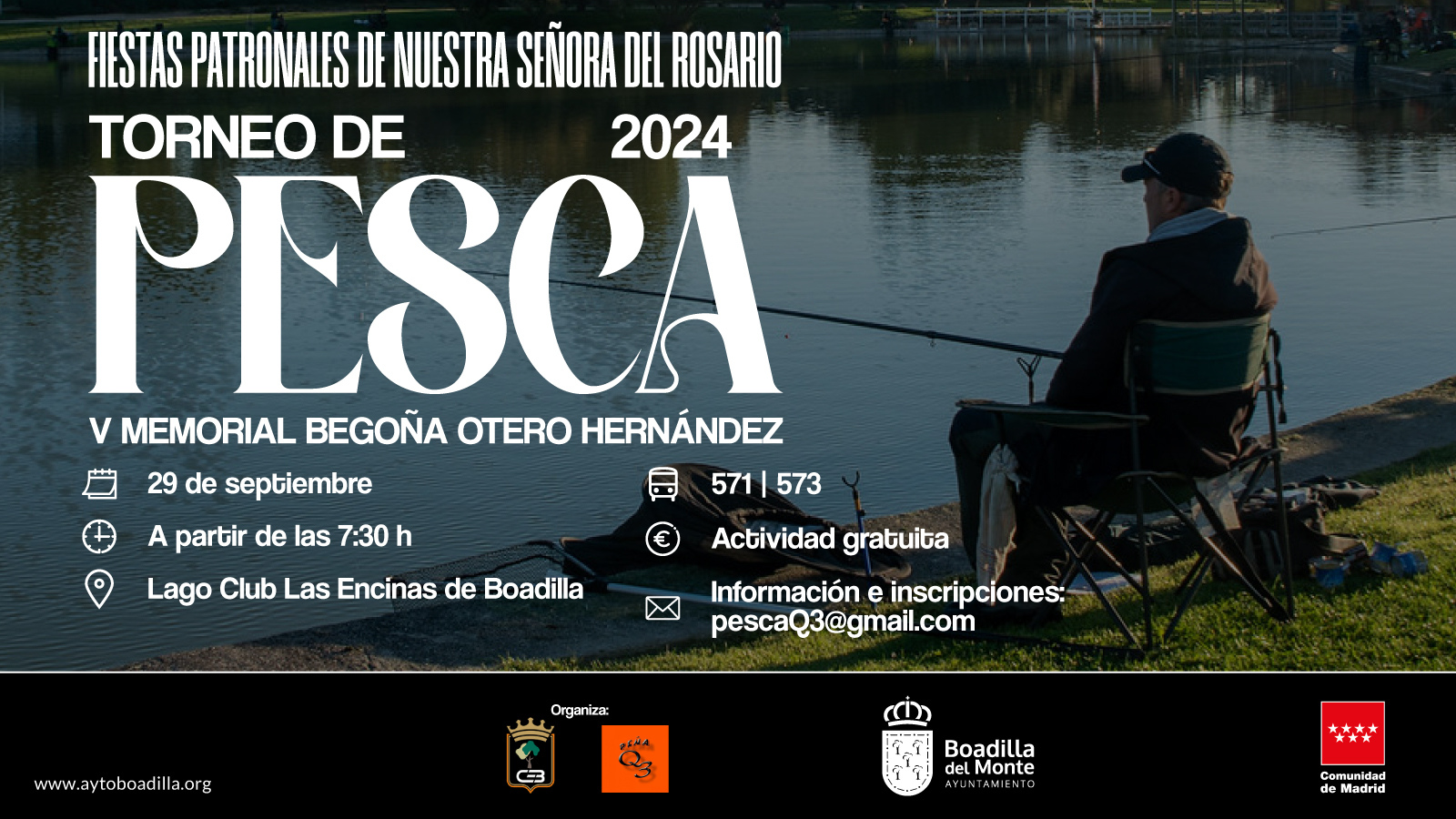 El torneo de pesca en Boadilla rendirá homenaje a Begoña Otero