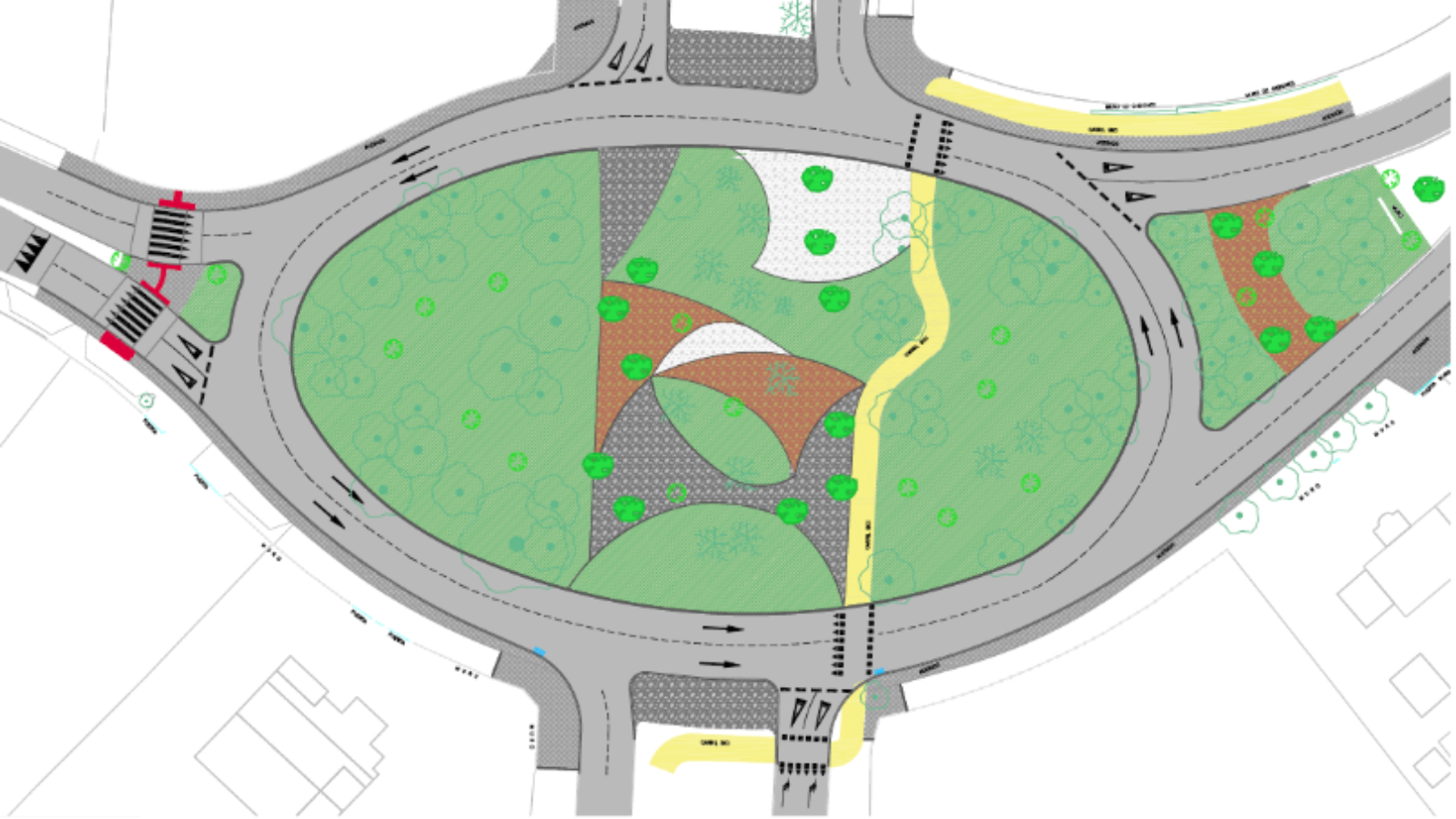 El Ayuntamiento de Boadilla lleva a cabo obras en la glorieta Alcalde Fabra para mejorar el tráfico y la seguridad vial