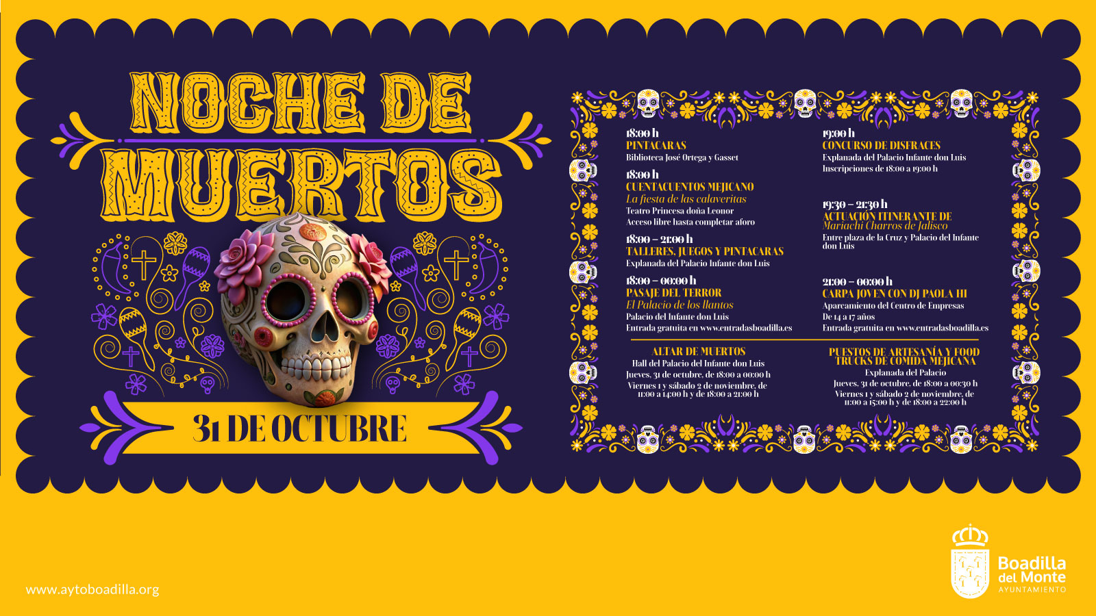 Boadilla celebra la Noche de Muertos con actividades para todas las edades