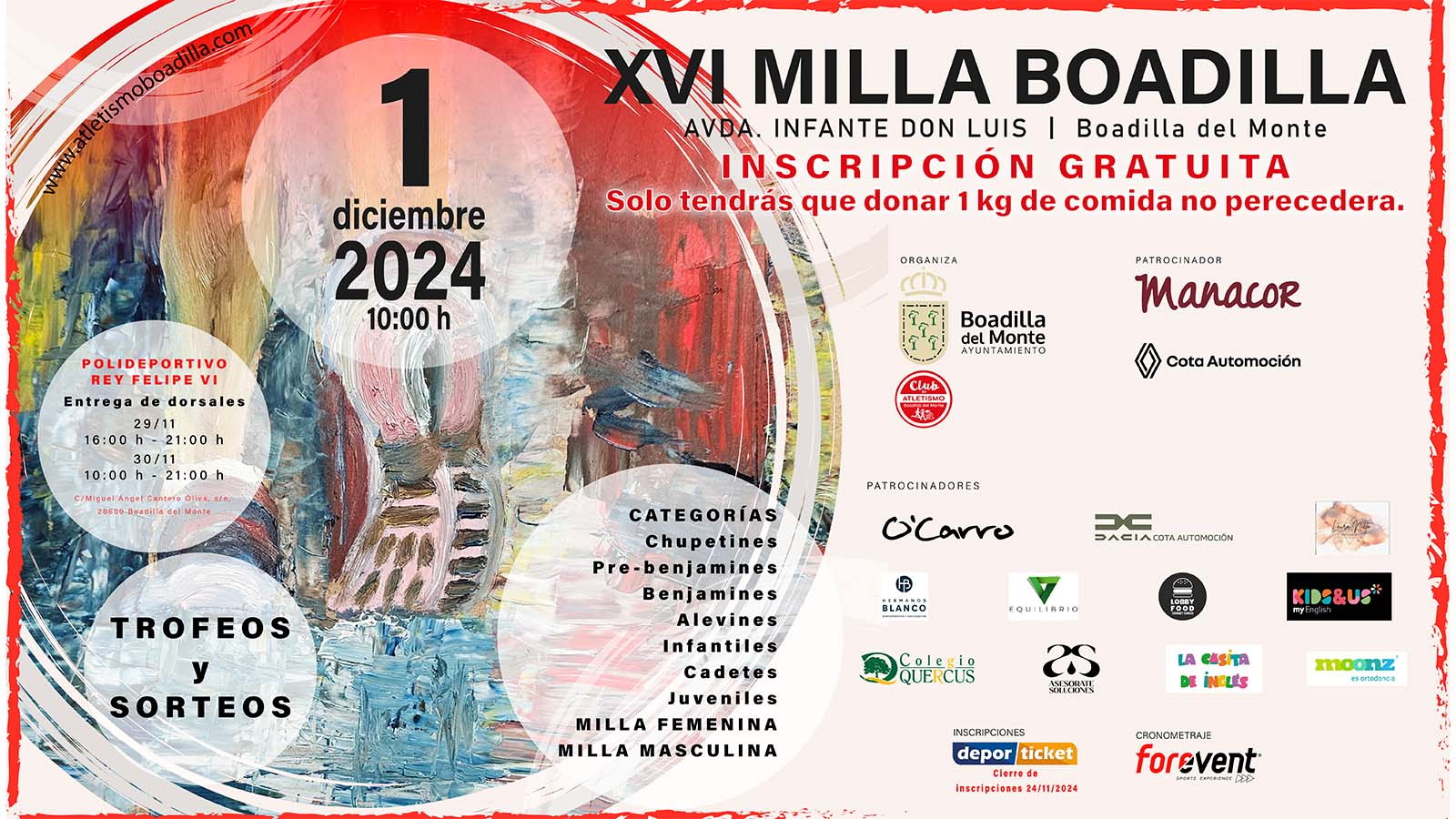 Boadilla celebra la 16ª edición de su Milla Urbana Solidaria