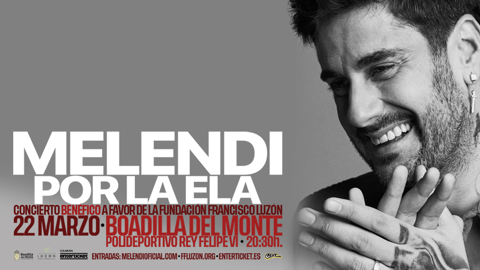 Melendi se une a la lucha contra la ELA con un concierto benéfico en Boadilla del Monte