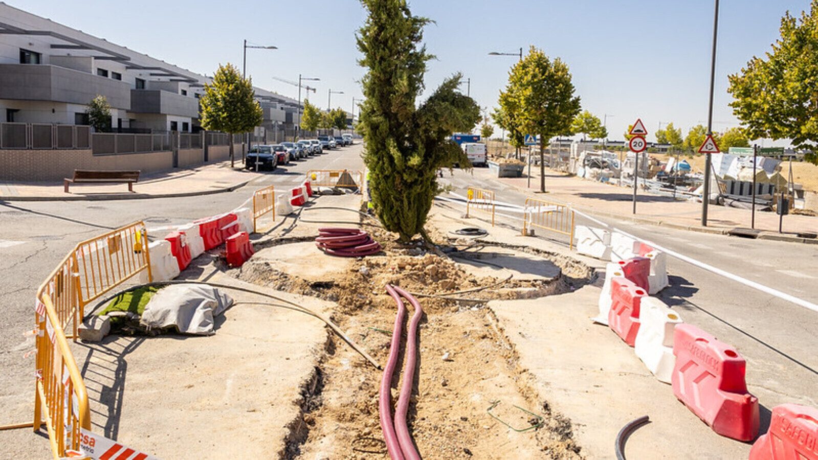 Boadilla inicia las obras de dos rotondas en Monte Romanillos