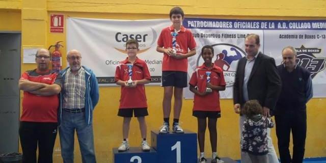 El Boadilla Tenis de Mesa gana el Open de Promoción de Collano Mediano