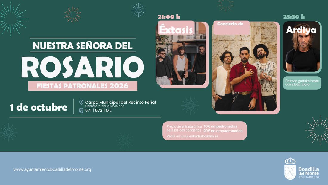 Boadilla abre la venta de entradas para sus conciertos
