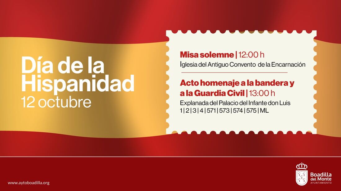 El 12 de octubre: celebración de la Hispanidad en Boadilla